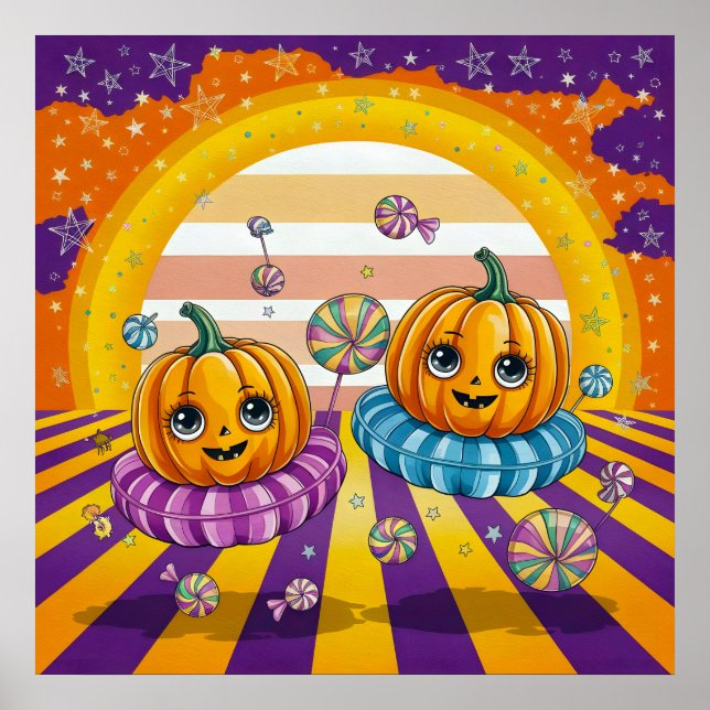 Groovy Pumpkin Fiesta Poster (Framsidan)