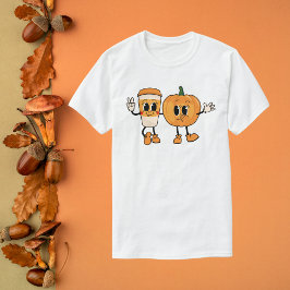 Groovy Pumpkin och Latte T Shirt