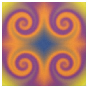 Groovy purpurfärgad orange tyg