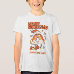 Groovy Rainbow jul - Var ljus och god T Shirt