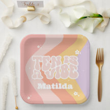 Groovy rainbow ten är en vibe 60:s coola för daisy