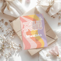 Groovy rainbow ten är en vibe 60:s coola för daisy