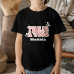 Groovy rainbow ten är en vibe 60:s coola för daisy t shirt<br><div class="desc">Groovy rainbow ten är en vibe 60:s coola i daisy modern elegant roligt 10:e födelsedagsfesten decor T-Shirt.</div>