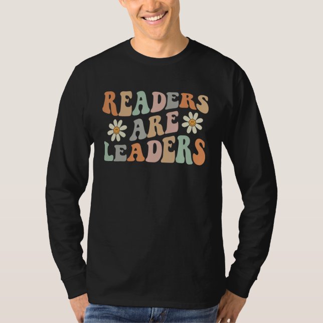 Groovy Readers Are Leaders Teacher Student Book  S T Shirt (Framsida)