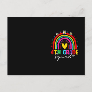 Groovy regnbåge flicka pojkar lärare hej 4:e klass vykort