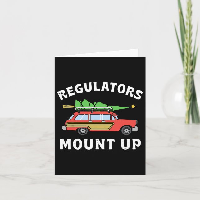 Groovy Regulators Mount Julgran Red Truc Kort (Framsida)