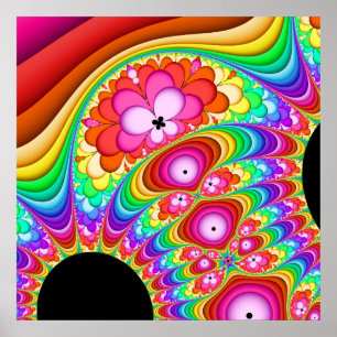 Groovy resa för Fractal Poster