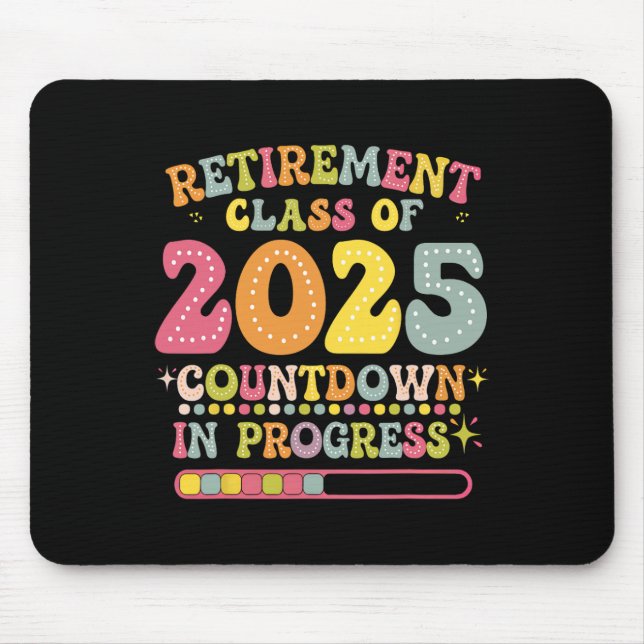 Groovy Retirement Cl Of 2025 Teacher Countdown Loa Musmatta (Framsidan)