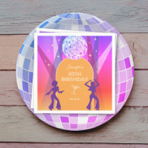 Groovy Retro 70-talets 80-tal Disco 30års födelsed