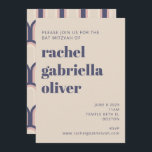 Groovy Retro 70s Design Blue Rosa Bat mitzvah Inbjudningar<br><div class="desc">Fira denna speciella milstolpe med en modern Bat mitzvah inbjudan som förenar tidlös elegans och contemporary charm. Med fet typografi, ren layout och ett subtilt, återinspirerat mönster på baksidan är detta en perfekt för familjer som har kärlek sofistikerat men ändå tillgänglig estetik. De nedsänkta tonerna och de eleganta accenterna gör...</div>