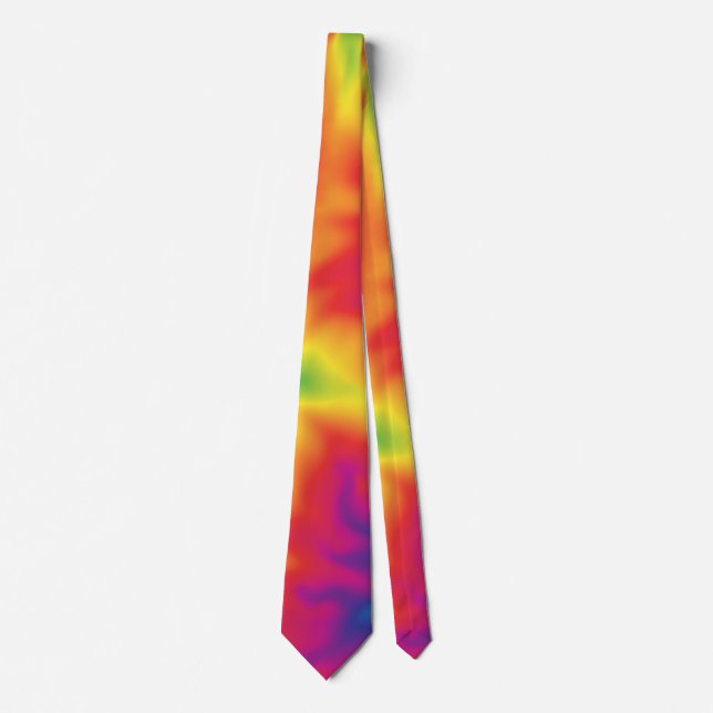Groovy Retro 70s Hippie Rainbow Hues Tie Dye   Slips (Framsida)