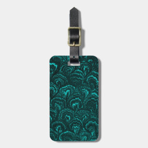 Groovy Retro abstrakt virvlar runt Bagagebricka
