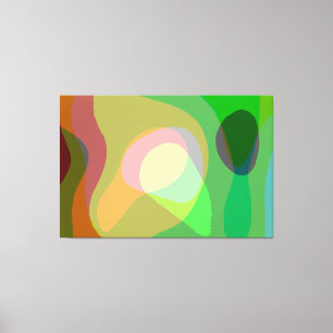 Groovy Retro-Abstrakten Artikel 710 Canvastryck
