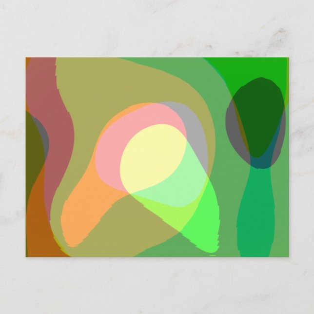 Groovy Retro-Abstrakten Artikel 710 Vykort (Framsida)