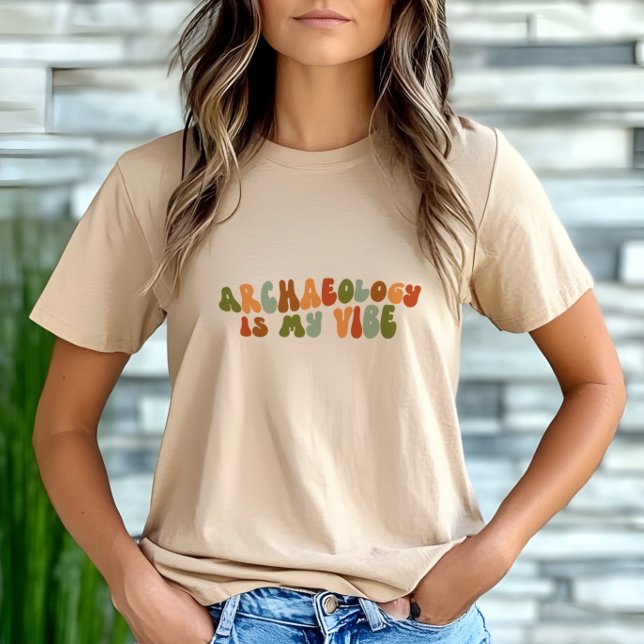 Groovy Retro Archeology är min vibe, Arkeolog T Shirt (Skapare uppladdad)