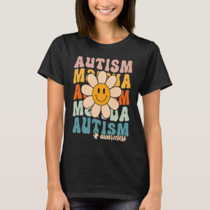 Groovy Retro Autism Acceptans Månad Pusselbit S T Shirt