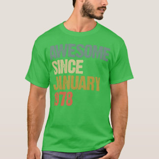 Groovy Retro Awesome Sedan Januari 1978 rolig T Shirt