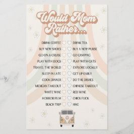 Groovy retro-babyduschen skulle hellre vara mamma 