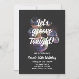 Groovy Retro Birthday Inbjudningar