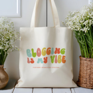 Groovy Retro Bloggning är My Vibe, Blogg, Bloggare Tygkasse