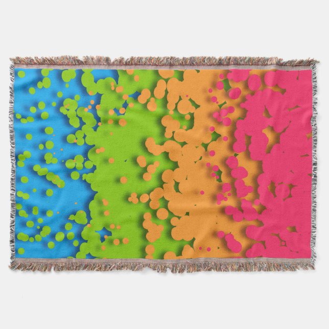 Groovy Retro Bubbly Trippy Funky Panromantisk Stol Filt (Framsidan)