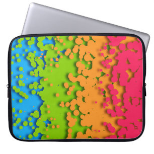 Groovy Retro Bubbly Trippy Funky Panromantisk Stol Laptop Fodral