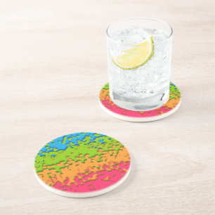Groovy Retro Bubbly Trippy Funky Panromantisk Stol Underlägg