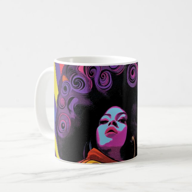Groovy Retro Coffee Mugg (Framsida vänster)