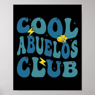 Groovy Retro Coola Abuelos Klubb Fars dag New Gra Poster