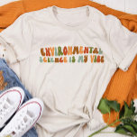 Groovy retro Environmental Science är min vision T Shirt<br><div class="desc">Retro-stil: "Miljövetenskap är min vibe" t-shirt. Du kan byta färg.</div>