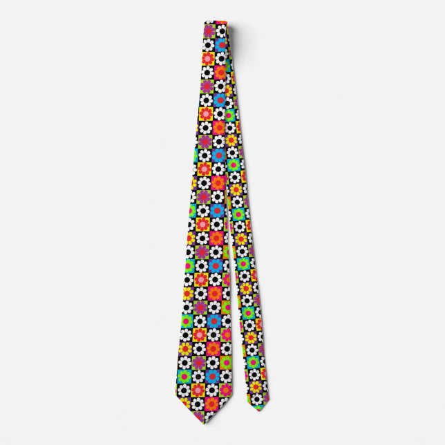 Groovy Retro Flower Power Rutor Slips (Framsida)