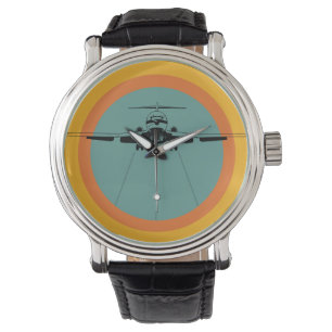 Groovy Retro Flygplans Jet Armbandsur