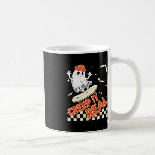 Groovy Retro Ghost Halloween Creep It Real Boys Sk Kaffemugg