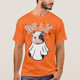 Groovy Retro Halloween "Heliga Cow" T Shirt