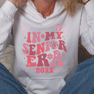 Groovy Retro High School Senior Era Namn T Shirt