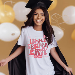 Groovy Retro High School Senior Era Namn T Shirt