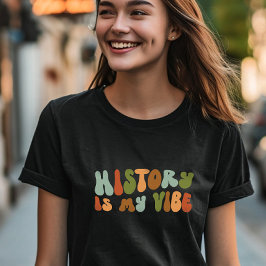 Groovy Retro Historien är min syn, historian T Shirt