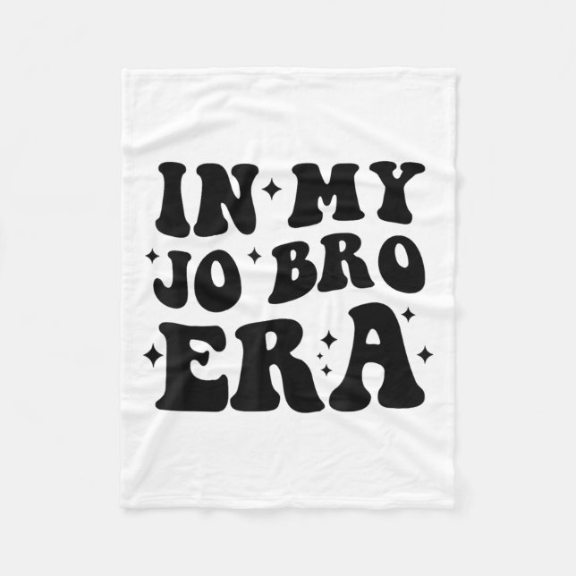 Groovy Retro In My Jo Bro Era Funny Womens Mens  Fleecefilt (Framsidan)