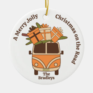 Groovy Retro Jul Van Julgransprydnad Keramik