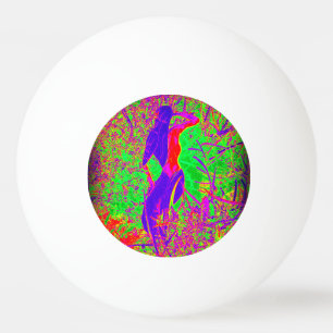 groovy retro lila hippie sjöjungfru pingisboll