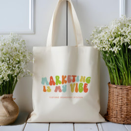 Groovy Retro Marknadsföring är min Vibe, Communica Tygkasse
