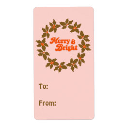 Groovy Retro Merry & Bright Fraktsedel