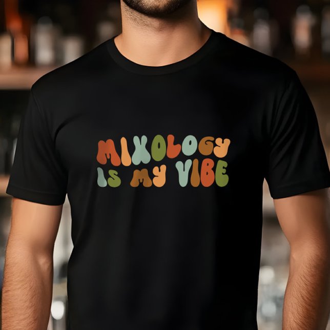 Groovy Retro Mixology är min syndabock, Mixolog T Shirt (Skapare uppladdad)