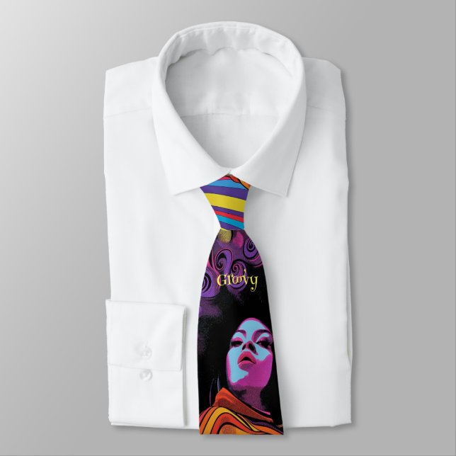 Groovy Retro Necktie Slips (Bunden)