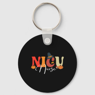 Groovy Retro NICU Nurse Fall Vibes Autumn Thanksgi Nyckelring
