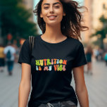Groovy Retro Nutrition är min vibe, näringsman T Shirt<br><div class="desc">Groovy "nutrition är min vibe" t-shirt. Det är en fantastisk gåva till näringsexperter.</div>