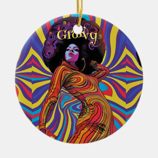 Groovy Retro Ornament (Framsidan)