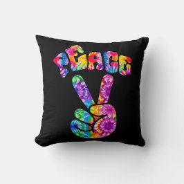 Groovy Retro Peace Hand Kudde