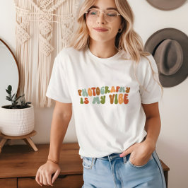 Groovy Retro Photography är min synlighet, fotogra T Shirt
