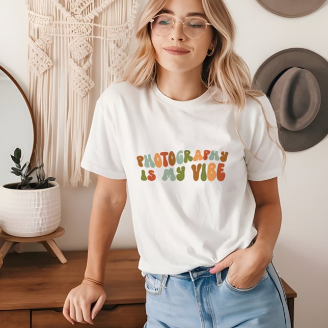 Groovy Retro Photography är min synlighet, fotogra T Shirt (Skapare uppladdad)